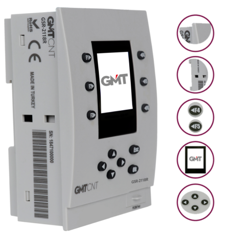 GMTCNT GSR-2118R 11 Giriş 8 Röle Çıkış 24VDC Mini Plc