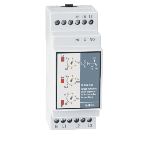 Kael FKR4N-DIN Faz Sıralamalı Faz Koruma Rölesi