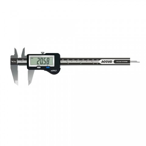 Accud 112-008-11H IP67 Sylvac Dijital Kumpas 0-200mm