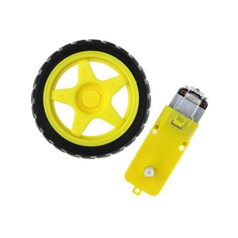 DC Motor ve Tekerlek Seti