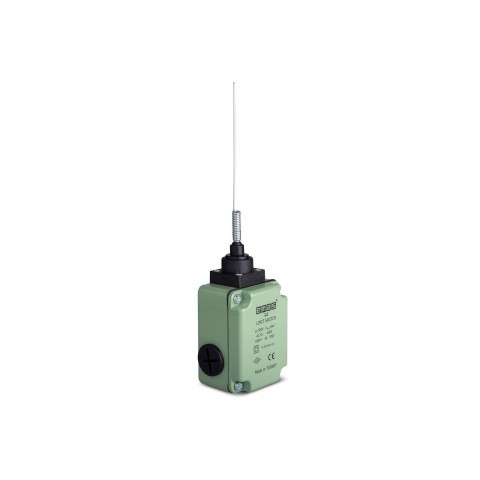 Emas L1K13SOM101 L1 Metal Gövde 2 mm Sivri Metal Uç Metal Yay Kol Ani Hareketli 1NO+1NC Sınır Şalter
