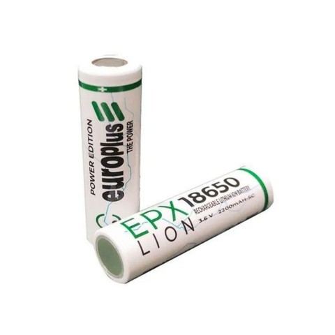 Europlus EPX18650-LION 3.6V 2200 mAh 5C Şarj Edilebilir Lityum Ion Pil