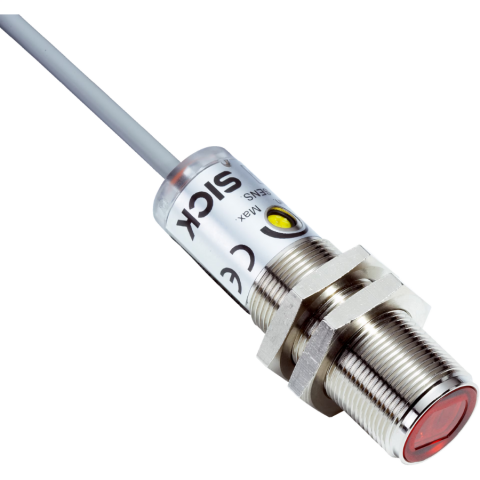 Sick VTF180-2P41112 140 mm PNP M18 Cisimden Yansımalı Sensör